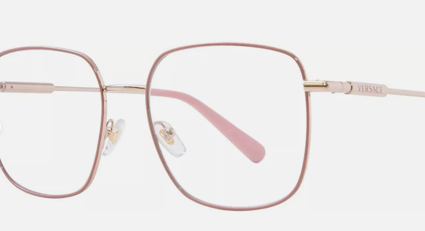 VERSACE WOMENS METAL FRAME PINK GOLD