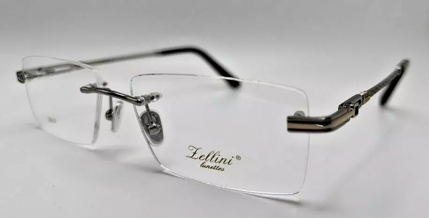 ZELLINI UNISEX RIMLESS FRAMES SILVER