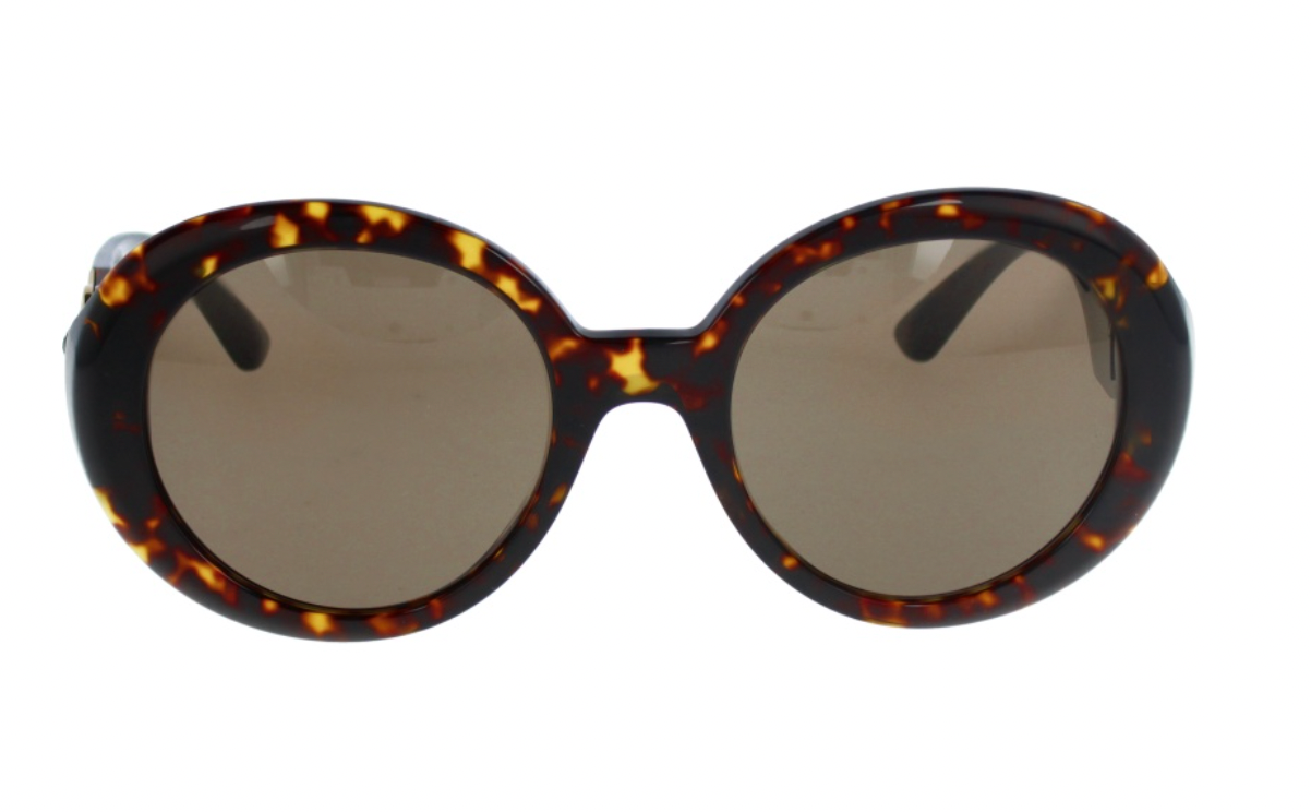 VERSACE WOMENS TORTOISE SUNGLASSES 55-22